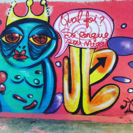 Grafite de JLo Borges (Foto: Reprodução)