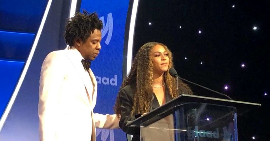 Beyoncé e Jay-Z se emocionaram durante o GLAAD Awards
