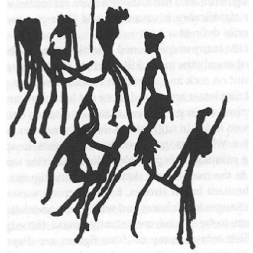 imagem pintada pelos San Bushmen (Bosquímanos) e encontrada no livro "Hungochani: A História de uma Sexualidade Dissidente na África Austral" (Foto: Reprodução)