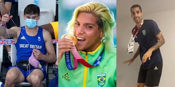 Tom Daley tricotando, a medalha de Ana Marcela Cunha e os stories de Douglas Souza foram destaques nas Olimpíadas 2020