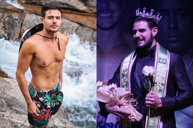 O modelo carioca Bernardo Rabello, de 26 anos, é eleito o Mister Brasil Trans 2021 (Foto: Reprodução | Tomás Araújo)