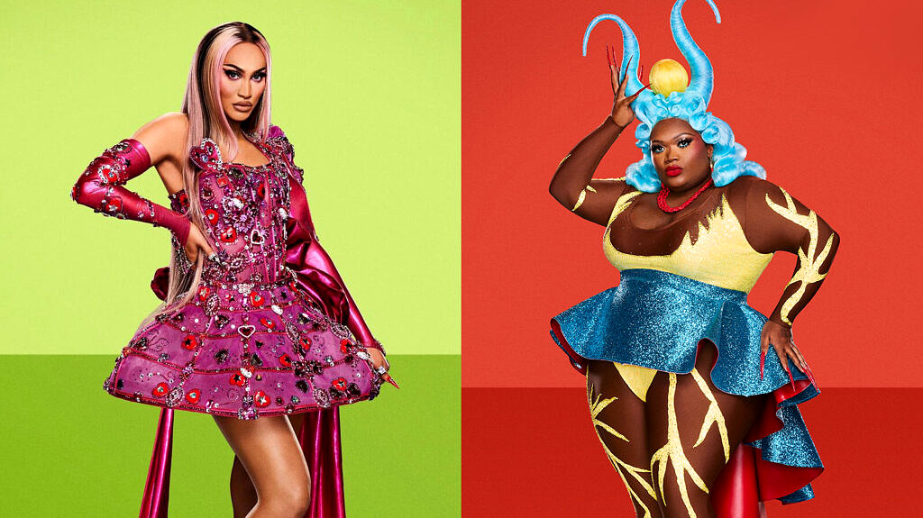 Kerry Colby e Kornbread “TheSnack” Jeté, participantes trans da 14ª temporada de RuPaul's Drag Race EUA (Foto: VH1/Reprodução)