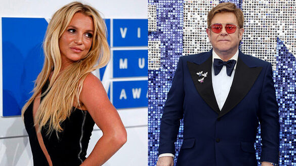 Britney Spears e Elton John regravaram o clássico "Tiny Dancer" [Foto: Reprodução]