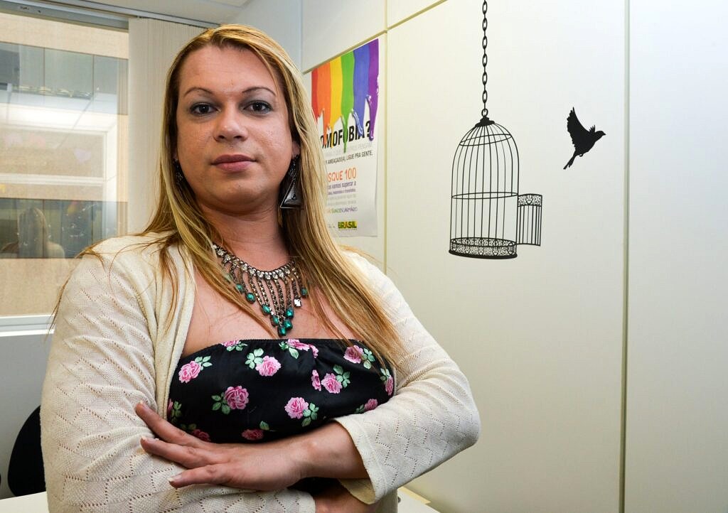 Symmy Larrat, gestora da Secretaria Nacional de Promoção e Defesa dos Direitos das Pessoas LGBTQIA+ [Foto: Marcello Casal Jr/Agência Brasil]