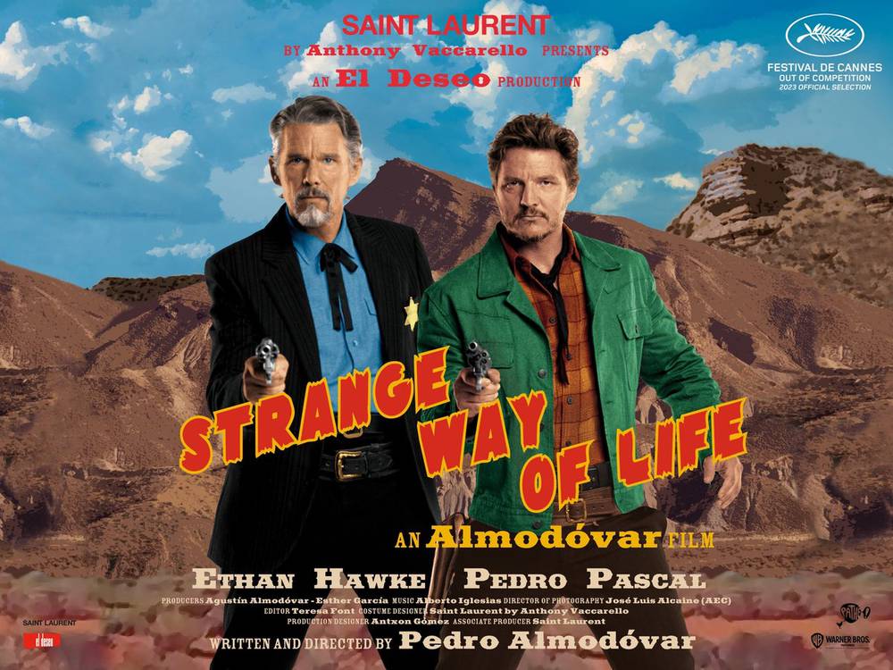 Primeiro cartaz de "Strange Way of Life", novo curta de Almodóvar [Foto: Divulgação]