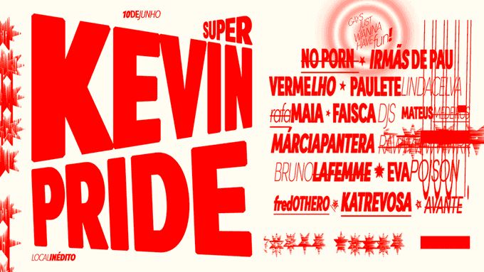 Programação da edição especial da Kevin Pride