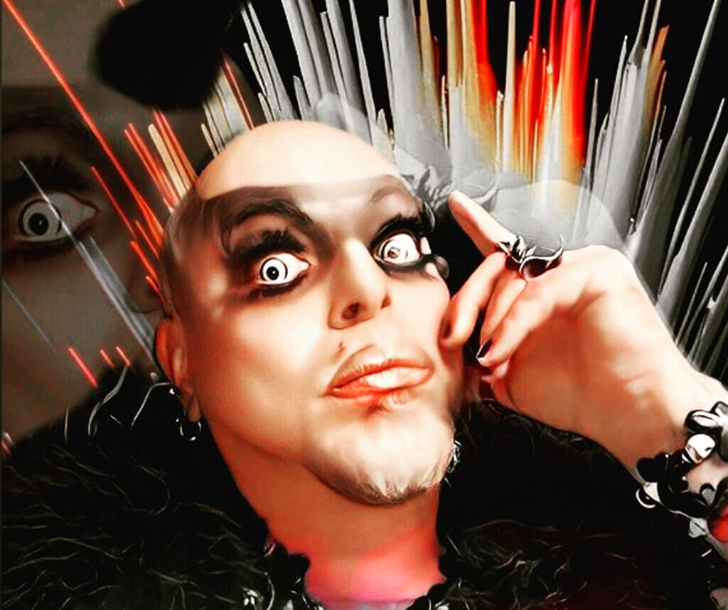 Victor Piercing, performer que mistura arte drag com androginia e terror (Foto: Reprodução Instagram)