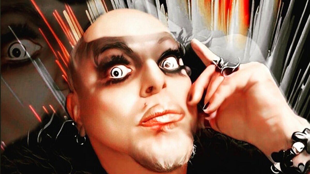 Victor Piercing, performer que mistura arte drag com androginia e terror (Foto: Reprodução Instagram)