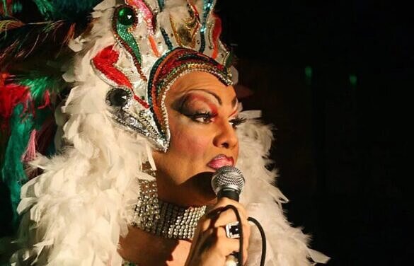 Lorna Washington, ícone transformista e drag, iniciou sua carreira nos palcos cariocas na virada da década de 1980 (Foto: Reprodução)