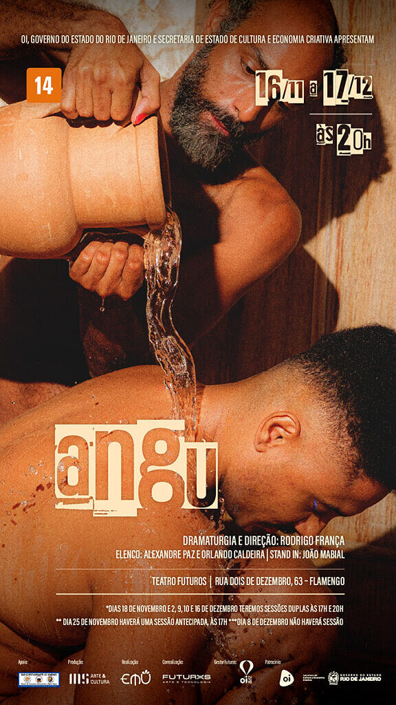 Cartaz do espetáculo "Angu" [Foto: Charles Pereira/Divulgação]
