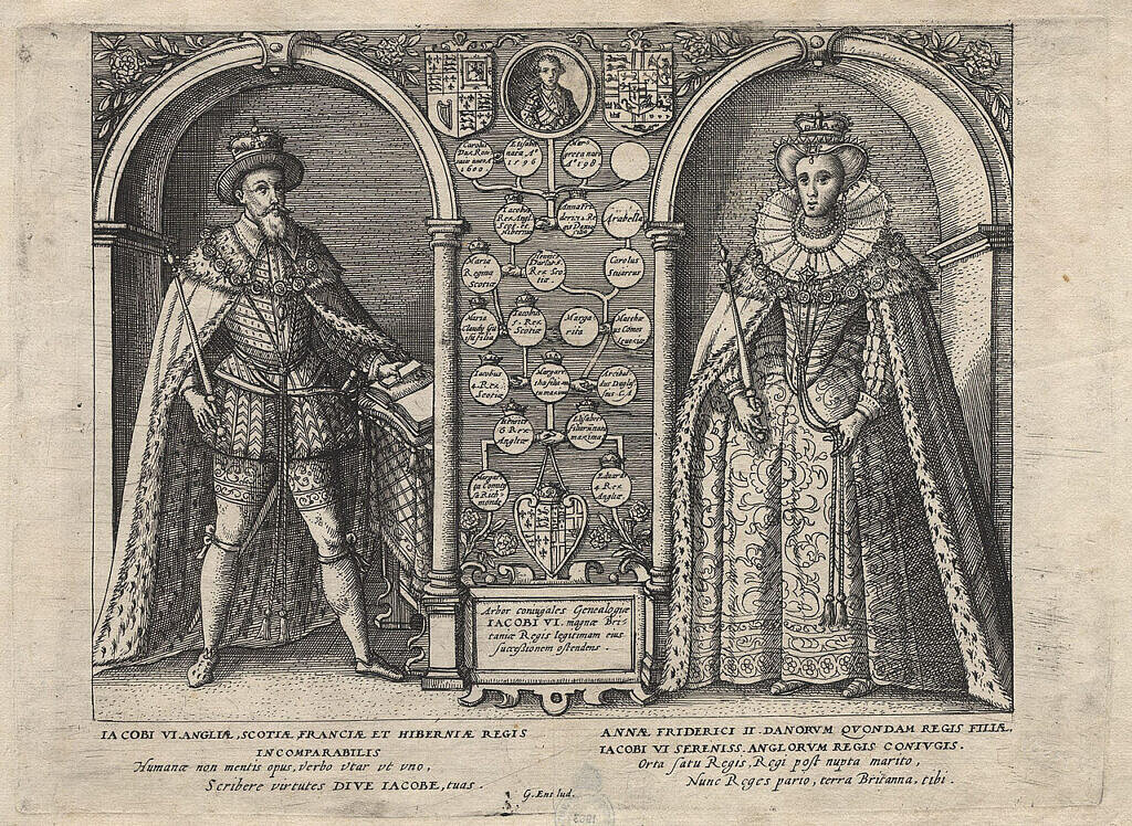 James I e Ana da Dinamarca
