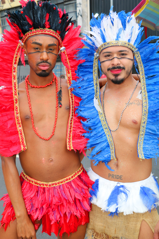 Foliões LGBTQIA+ durante o pré-Carnaval de São Paulo [Foto: Pedro Stephan]