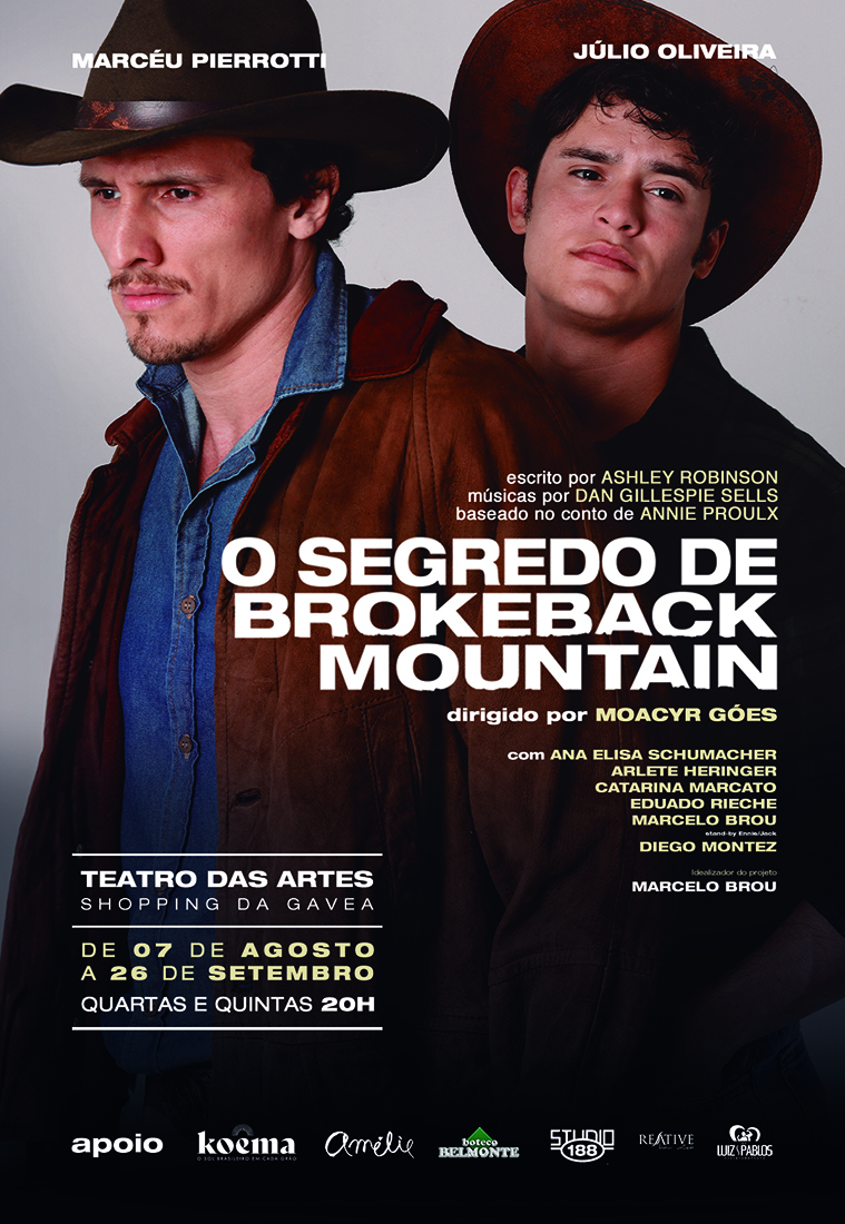 Cartaz da peça "O Segredo de Brokeback Mountain" (Foto: Divulgação)