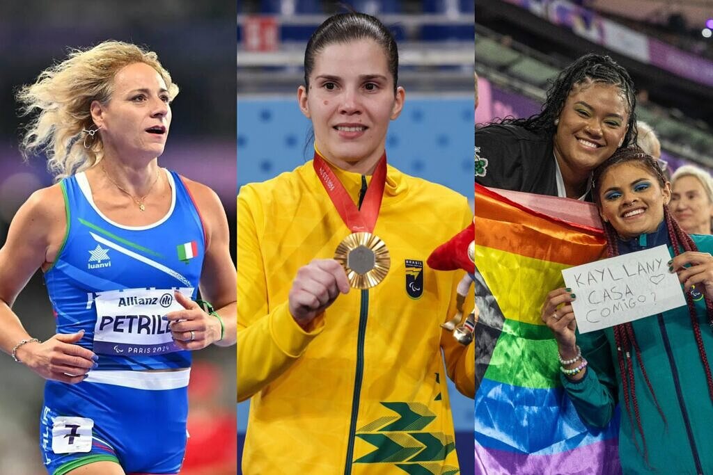 Valentina Petrillo, Alana Maldonado e Jardênia Félix representaram a comunidade LGBTQIA+ nas Paralimpíadas (Foto: Reprodução/Paris 2024)