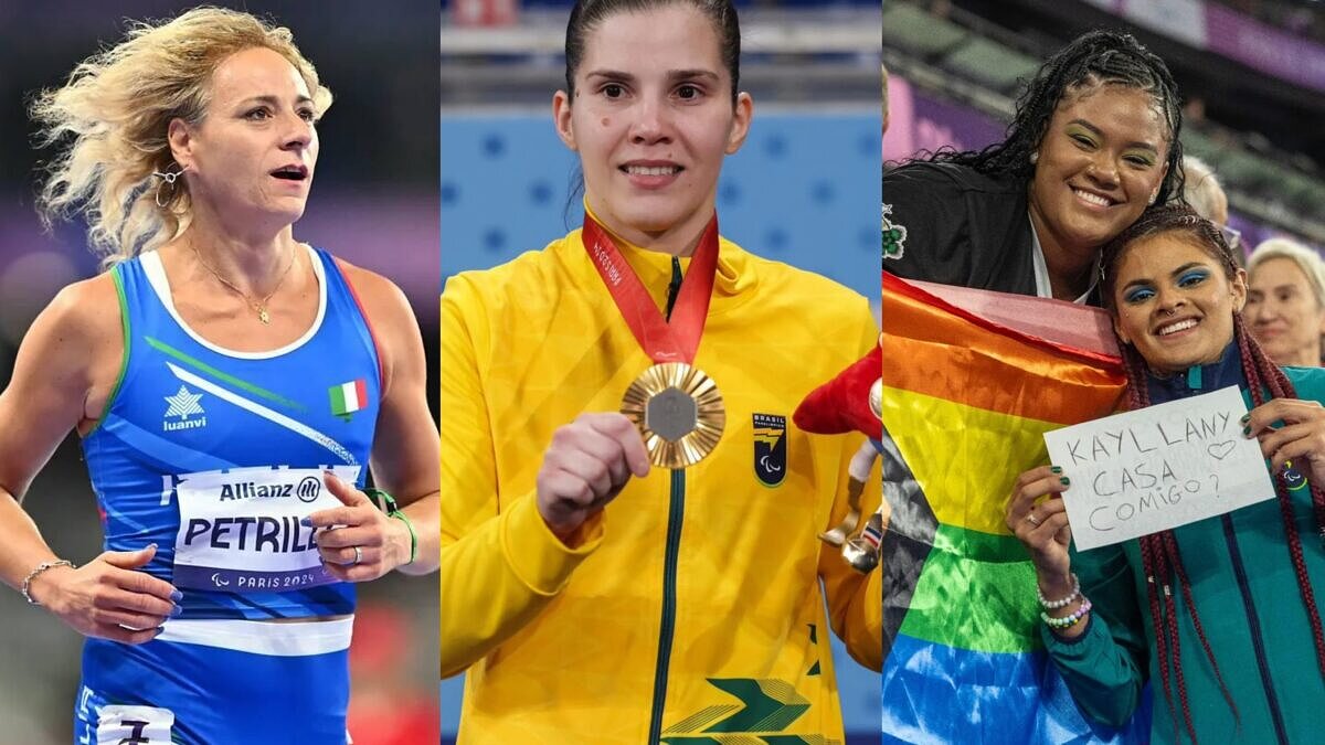 Valentina Petrillo, Alana Maldonado e Jardênia Félix representaram a comunidade LGBTQIA+ nas Paralimpíadas (Foto: Reprodução/Paris 2024)