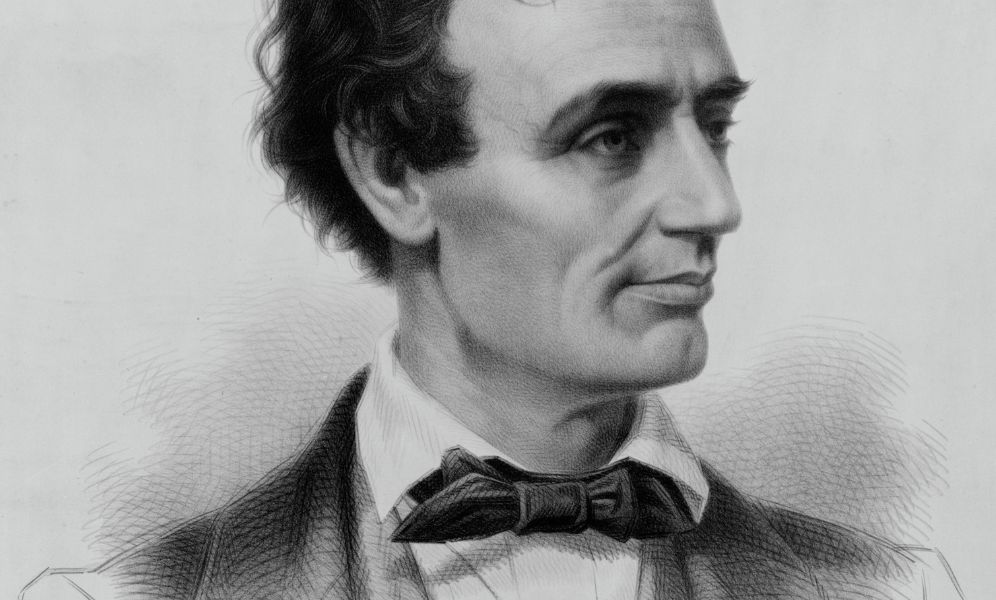 O jovem Abraham Lincoln em desenho (Foto: JR/Wikipedia)