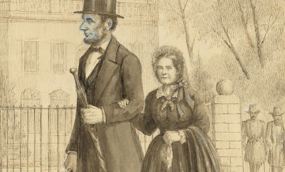 Lincoln e a esposa Mary Todd (Foto: National Portrait Gallery/Smithsonian)