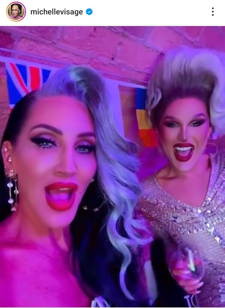 Homenagem de Michelle Visage a The Vivienne (Foto: Reprodução)