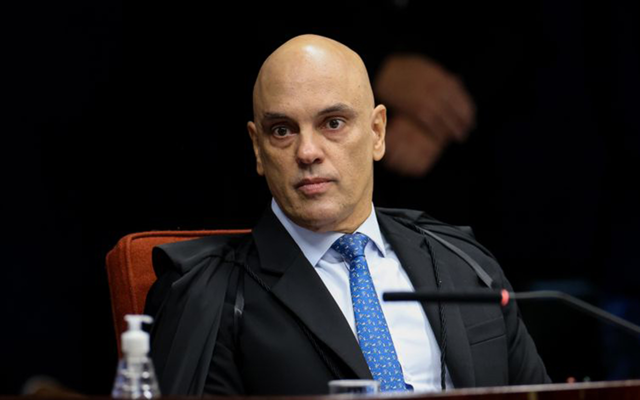 Ministro Alexandre Moraes durante o julgamento do ex-presidente Jair Bolsonaro (Foto: Antonio Augusto/STF)