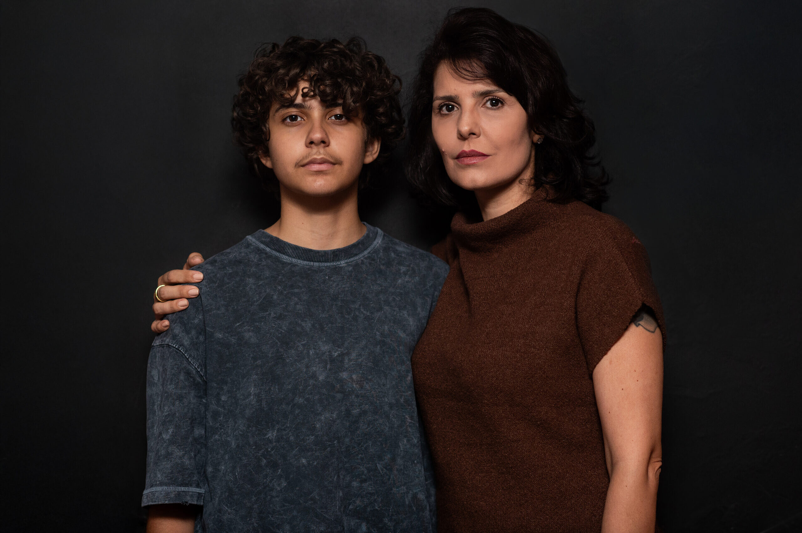 Maia e Cintra são filho e mãe na vida real (Foto: Ana Alexandrino)