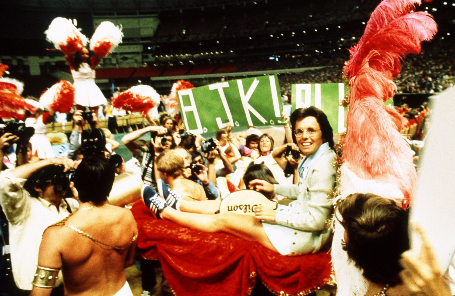 Billie Jean King foi uma das grandes figuras do esporte a se declarar LGBTQIA+ (Foto: Art Seitz/Reprodução)