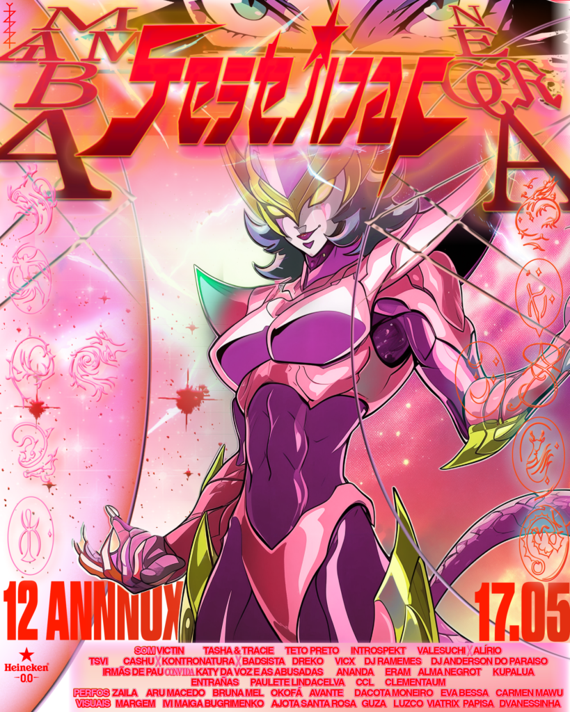 Poster de divulgação dos 12 anos da Mamba Negra