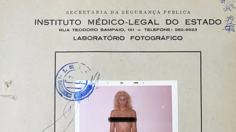 Ficha de Waldirene Nogueira no Instituto Médico Legal (IML) de São Paulo (Foto: BBC Brasil | Reprodução)