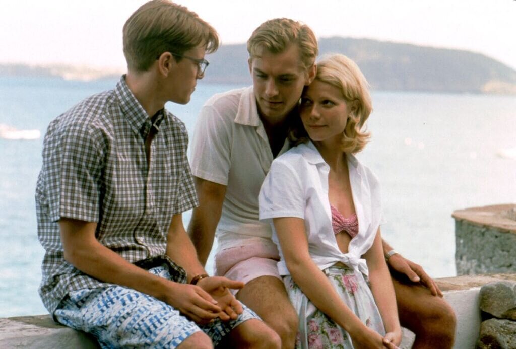Matt Damon (Ripley), Jude Law (Dickie) e Gwyneth Paltrow (Marge) em "O Talentoso Ripley", de 1999 (Foto: Divulgação)